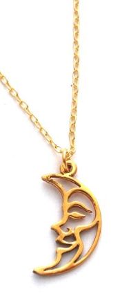 Moon Necklace - gold