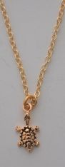 Sea Turtle Necklace - gold