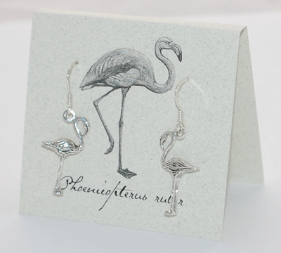 Flamingo Earrings - silver