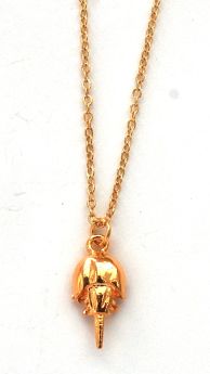 Horseshoe Crab Necklace - gold