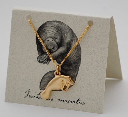 Manatee Necklace - gold