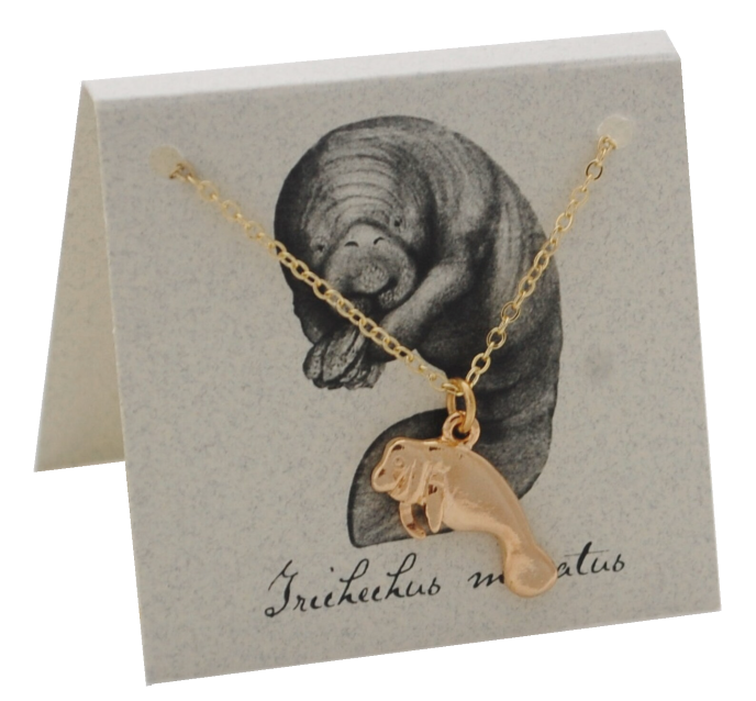 Manatee Necklace - gold