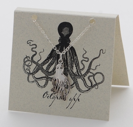 Octopus Necklace - silver