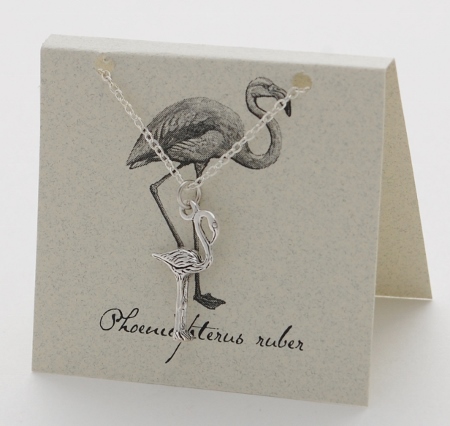 Flamingo Necklace - silver