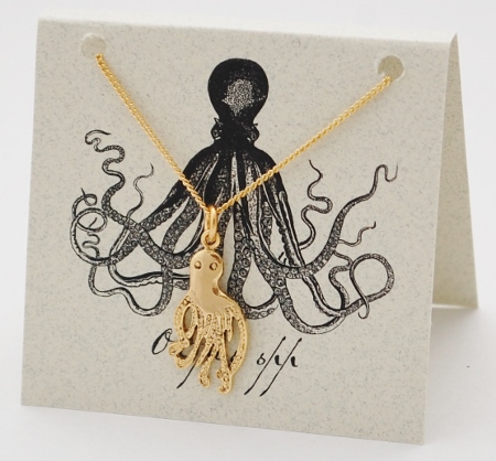 Octopus Necklace - gold