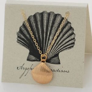 Scallop Necklace - gold