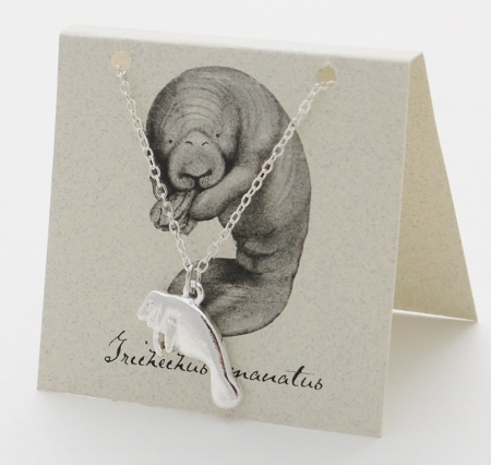 Manatee Necklace - silver
