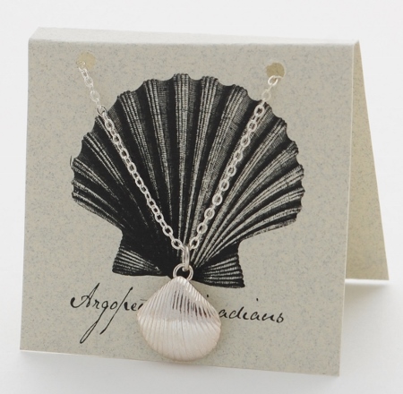 Scallop Necklace - silver