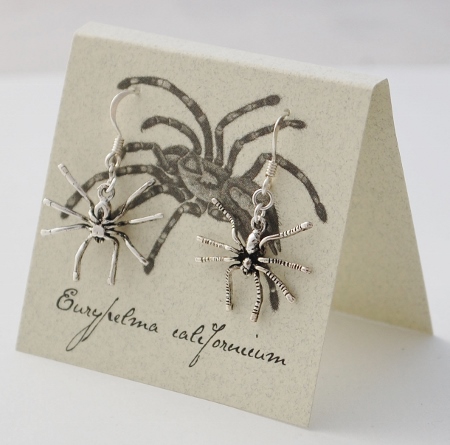 Spider Earrings - silver