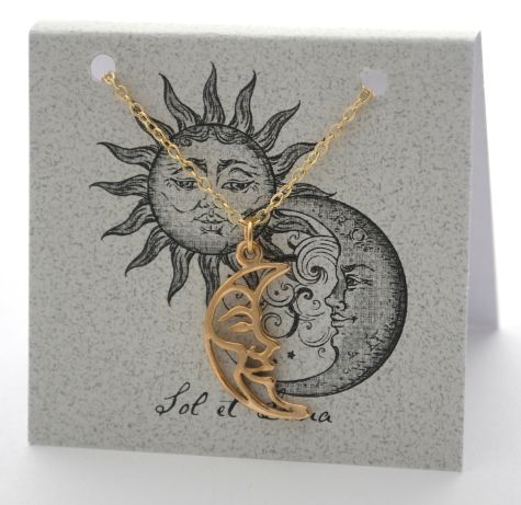 Moon Necklace - gold