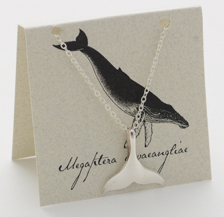 Whale Tail Necklace - silver