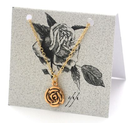 Rose Necklace - gold