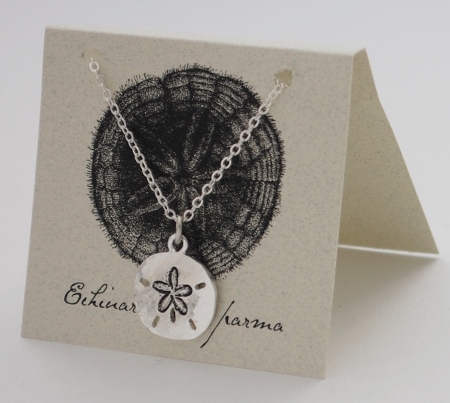 Sand Dollar Necklace - silver