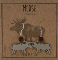 Moose Earrings - silver