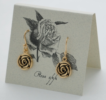 Rose Earrings - gold