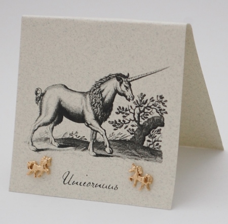 Unicorn Earrings - gold