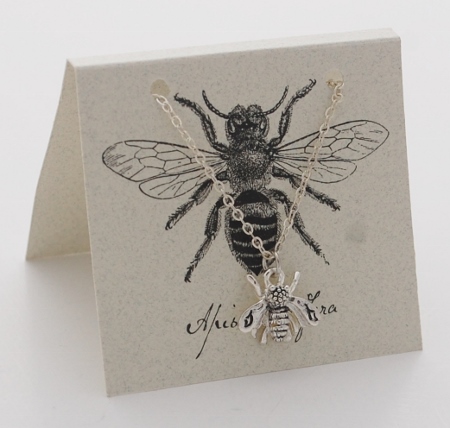 Bee Necklace - silver