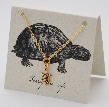 Turtle Necklace - gold