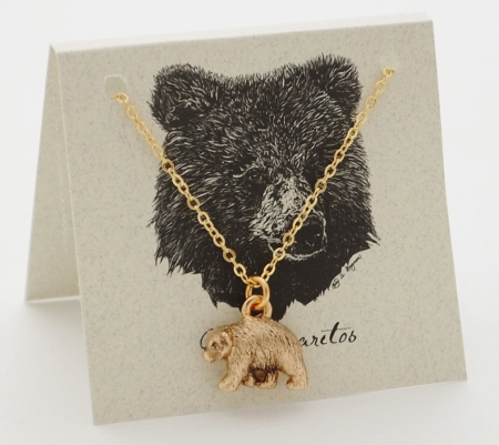 Bear Necklace - gold