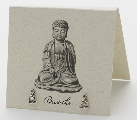 Buddha Earrings - silver