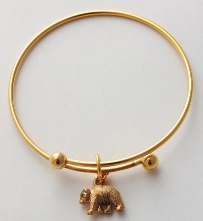 Bear Charm Bracelet - gold