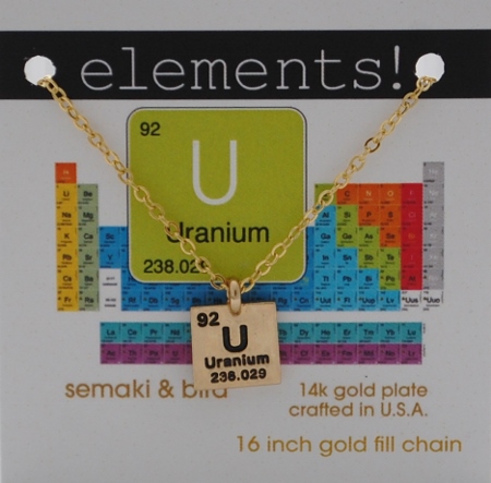 Uranium Elements Necklace - gold