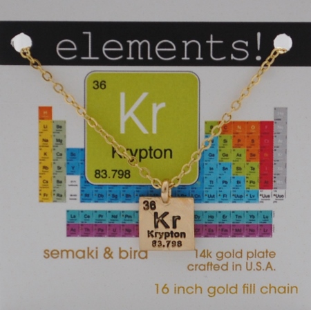 Krypton Elements Necklace - gold