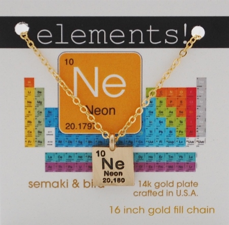Neon Elements Necklace - gold