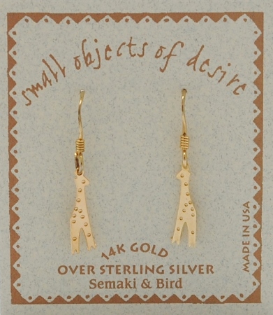 Giraffe Earrings - gold