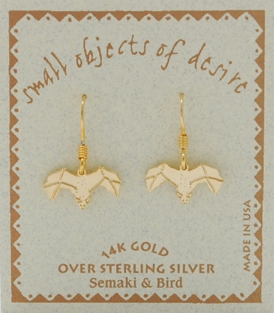 Bat Earrings - gold