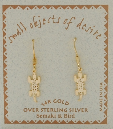 Gator Earrings - gold