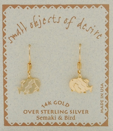 Fish Earrings - gold