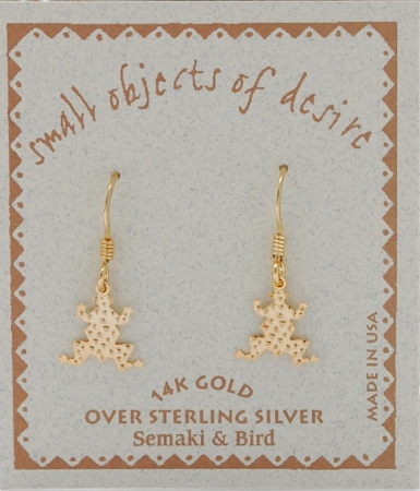 Frog Earrings - gold