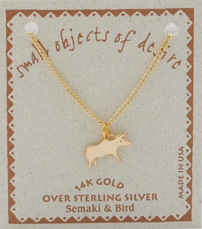 Moose Necklace - gold