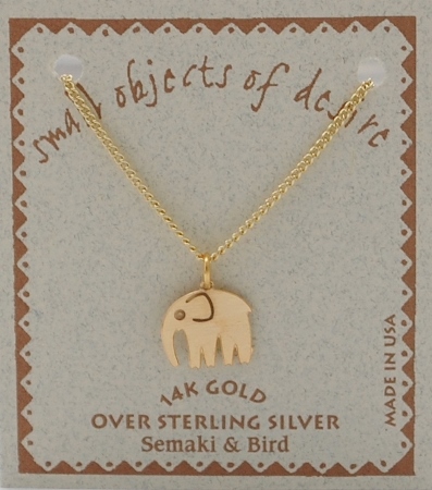 Elephant Necklace - gold