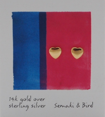 Abstracts - Heart earring gold