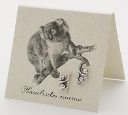 Koala Earrings - silver