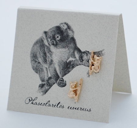Koala Earrings - gold