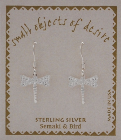Dragonfly Earrings - silver 