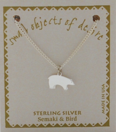 Bear Necklace - silver