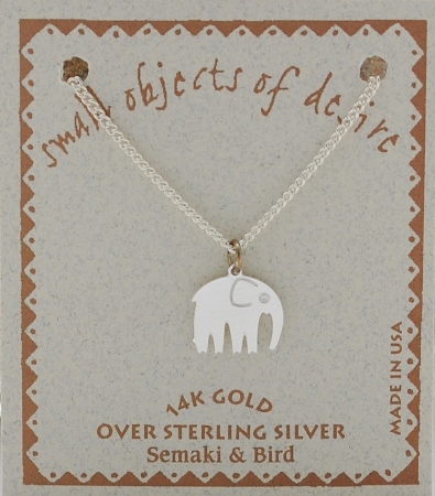 Elephant Necklace - silver