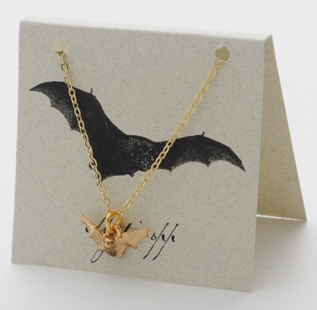 Bat Necklace - gold