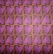 Hearts Hand Silkscreened Paper