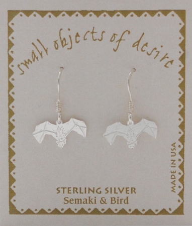 Bat Earrings - silver
