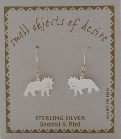 Lion Earrings - silver