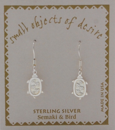 Turtle Earrings - silver