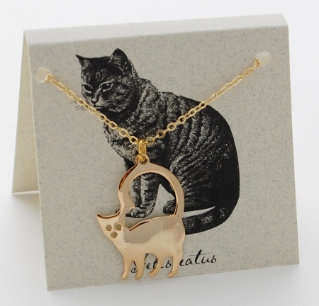 Cat Necklace - gold