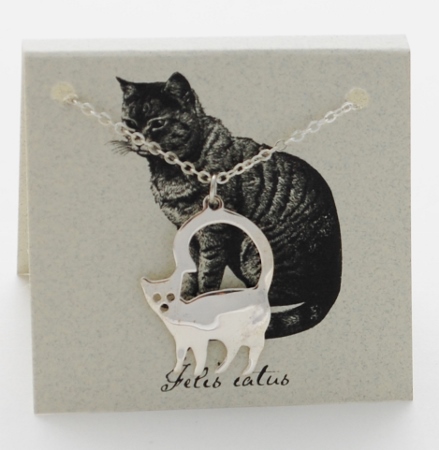 Cat Necklace - silver