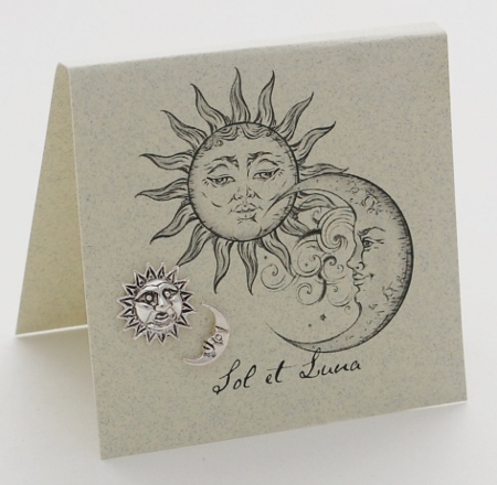 Sun & Moon Earrings - silver