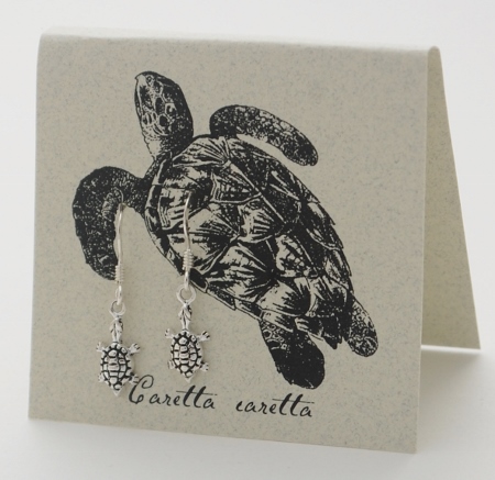 Sea Turtle Earrings - silver